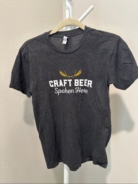 Craft Beer Graphic Tee - Charcoal Gray